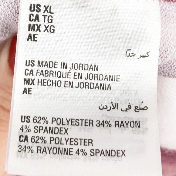 IDEOLOGY Women's Crewneck Top XL Tie Dye Purple Long Sleeve Pullover NWT - Picture 12 of 13